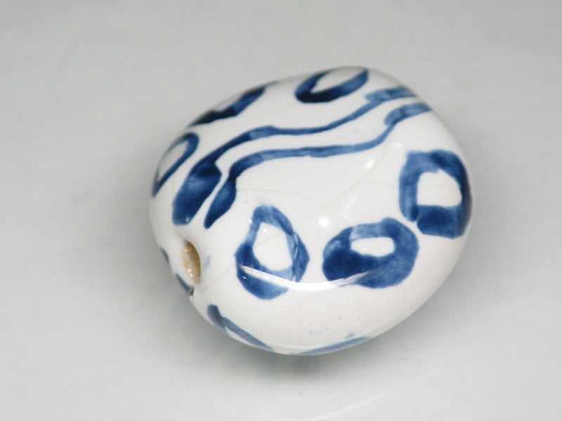 TOKO-BEADS KZ231-07 Kenyan ceramic bead 19mm KZ231-07 ケニアセラミックビーズ 19mmKazuri カズリビーズ Asian bead & African bead  Handmade,Lampeork,bead,asia,india,ethnic,parts,accessory,beads とんぼ玉,ビーズ,トンボ玉,アジア,インド,エスニック,手作り,パーツ,アクセサリー