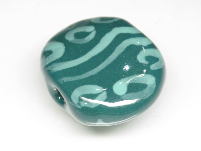TOKO-BEADS KZ231-08 Kenyan ceramic bead 23mm KZ231-08 ケニアセラミックビーズ 23mmKazuri カズリビーズ Asian bead & African bead  Handmade,Lampeork,bead,asia,india,ethnic,parts,accessory,beads とんぼ玉,ビーズ,トンボ玉,アジア,インド,エスニック,手作り,パーツ,アクセサリー
