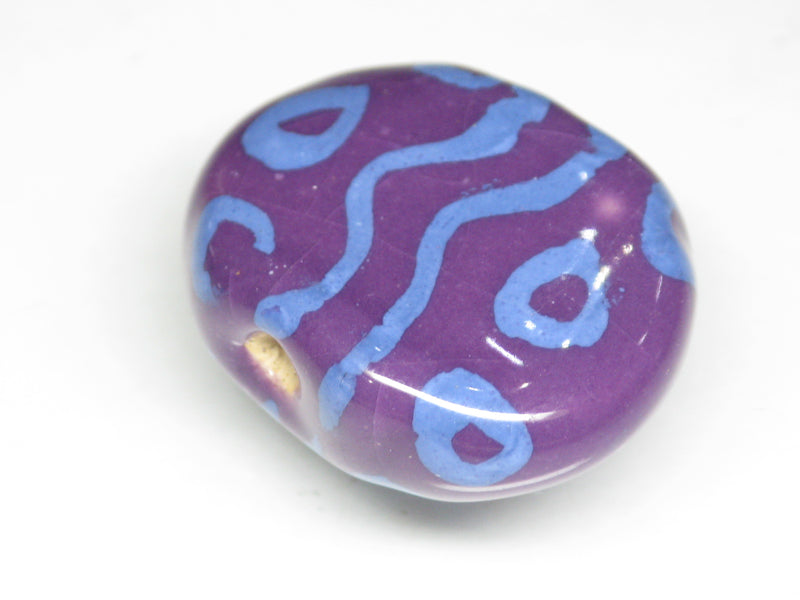 TOKO-BEADS KZ231-10 Kenyan ceramic bead 24mm KZ231-10 ケニアセラミックビーズ 24mmKazuri カズリビーズ Asian bead & African bead  Handmade,Lampeork,bead,asia,india,ethnic,parts,accessory,beads とんぼ玉,ビーズ,トンボ玉,アジア,インド,エスニック,手作り,パーツ,アクセサリー
