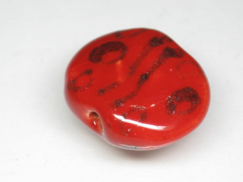 TOKO-BEADS KZ231-16 Kenyan ceramic bead 21mm KZ231-16 ケニアセラミックビーズ 21mmKazuri カズリビーズ Asian bead & African bead  Handmade,Lampeork,bead,asia,india,ethnic,parts,accessory,beads とんぼ玉,ビーズ,トンボ玉,アジア,インド,エスニック,手作り,パーツ,アクセサリー