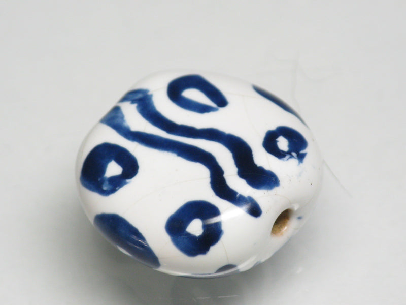 TOKO-BEADS KZ233-01 Kenyan ceramic bead 18.5mm KZ233-01 ケニアセラミックビーズ 18.5mmKazuri カズリビーズ Asian bead & African bead  Handmade,Lampeork,bead,asia,india,ethnic,parts,accessory,beads とんぼ玉,ビーズ,トンボ玉,アジア,インド,エスニック,手作り,パーツ,アクセサリー