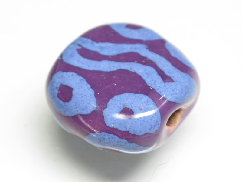 TOKO-BEADS KZ233-02 Kenyan ceramic bead 18mm KZ233-02 ケニアセラミックビーズ 18mmKazuri カズリビーズ Asian bead & African bead  Handmade,Lampeork,bead,asia,india,ethnic,parts,accessory,beads とんぼ玉,ビーズ,トンボ玉,アジア,インド,エスニック,手作り,パーツ,アクセサリー