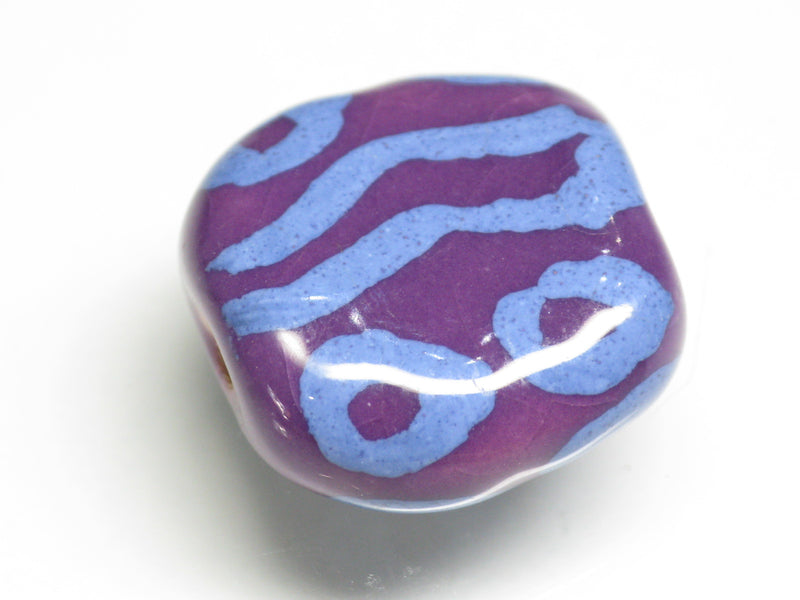 TOKO-BEADS KZ233-02 Kenyan ceramic bead 18mm KZ233-02 ケニアセラミックビーズ 18mmKazuri カズリビーズ Asian bead & African bead  Handmade,Lampeork,bead,asia,india,ethnic,parts,accessory,beads とんぼ玉,ビーズ,トンボ玉,アジア,インド,エスニック,手作り,パーツ,アクセサリー