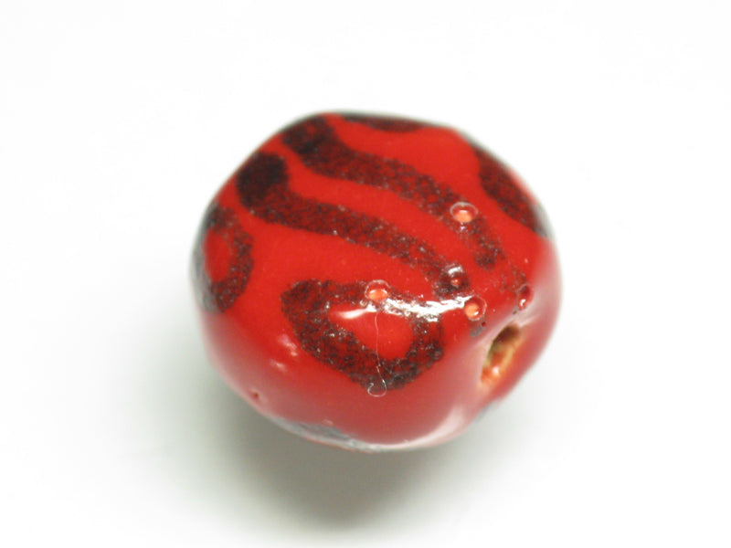 TOKO-BEADS KZ234-04 Kenyan ceramic bead 15~16mm KZ234-04 ケニアセラミックビーズ 15~16mmKazuri カズリビーズ Asian bead & African bead  Handmade,Lampeork,bead,asia,india,ethnic,parts,accessory,beads とんぼ玉,ビーズ,トンボ玉,アジア,インド,エスニック,手作り,パーツ,アクセサリー