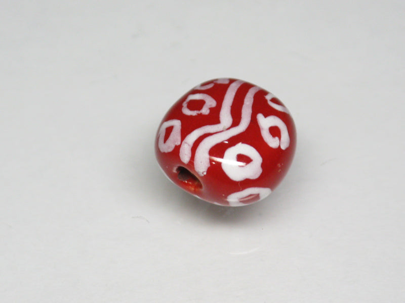 TOKO-BEADS KZ235-07 Kenyan ceramic bead 10mm KZ235-07 ケニアセラミックビーズ 10mmKazuri カズリビーズ Asian bead & African bead  Handmade,Lampeork,bead,asia,india,ethnic,parts,accessory,beads とんぼ玉,ビーズ,トンボ玉,アジア,インド,エスニック,手作り,パーツ,アクセサリー