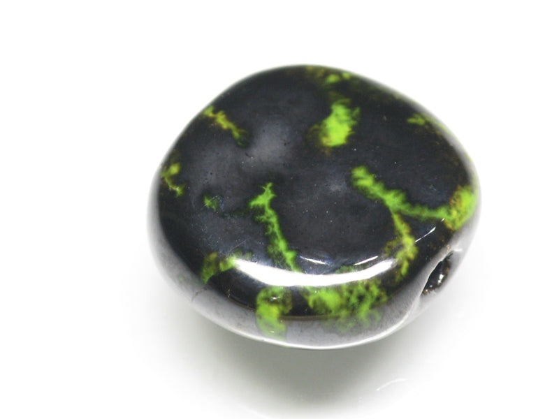 TOKO-BEADS KZ243-02 Kenyan ceramic bead 18mm KZ243-02 ケニアセラミックビーズ 18mmKazuri カズリビーズ Asian bead & African bead  Handmade,Lampeork,bead,asia,india,ethnic,parts,accessory,beads とんぼ玉,ビーズ,トンボ玉,アジア,インド,エスニック,手作り,パーツ,アクセサリー