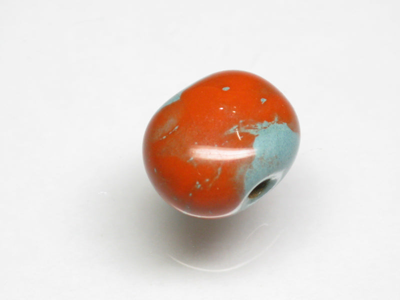 TOKO-BEADS KZ247-03 Kenyan ceramic bead 13mm KZ247-03 ケニアセラミックビーズ 13mmKazuri カズリビーズ Asian bead & African bead  Handmade,Lampeork,bead,asia,india,ethnic,parts,accessory,beads とんぼ玉,ビーズ,トンボ玉,アジア,インド,エスニック,手作り,パーツ,アクセサリー