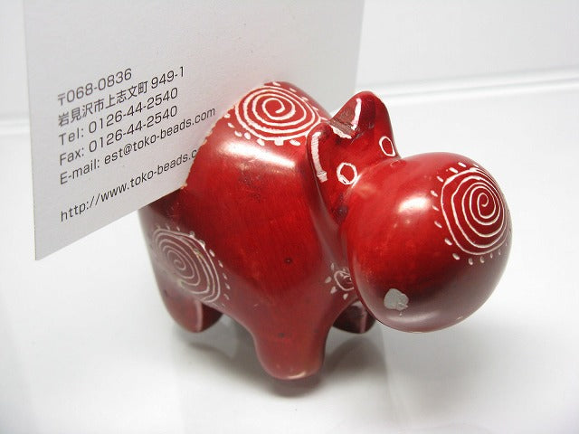 TOKO-BEADS KZ998-06 Kenya Soapstone Animals 79mm KZ998-06 ケニアソープストーン（かば） 79mmKazuri カズリビーズ Asian bead & African bead  Handmade,Lampeork,bead,asia,india,ethnic,parts,accessory,beads とんぼ玉,ビーズ,トンボ玉,アジア,インド,エスニック,手作り,パーツ,アクセサリー