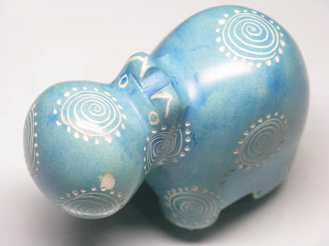TOKO-BEADS KZ999-04 Kenya Soapstone Animals 65mm KZ999-04 ケニアソープストーン（かば） 65mmKazuri カズリビーズ Asian bead & African bead  Handmade,Lampeork,bead,asia,india,ethnic,parts,accessory,beads とんぼ玉,ビーズ,トンボ玉,アジア,インド,エスニック,手作り,パーツ,アクセサリー