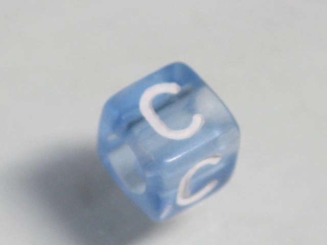 TOKO-BEADS P001-1-C Alphabet (C) 6mm P001-1-C アルファベット（C） 6mm Asian bead & African bead  Handmade,Lampeork,bead,asia,india,ethnic,parts,accessory,beads とんぼ玉,ビーズ,トンボ玉,アジア,インド,エスニック,手作り,パーツ,アクセサリー