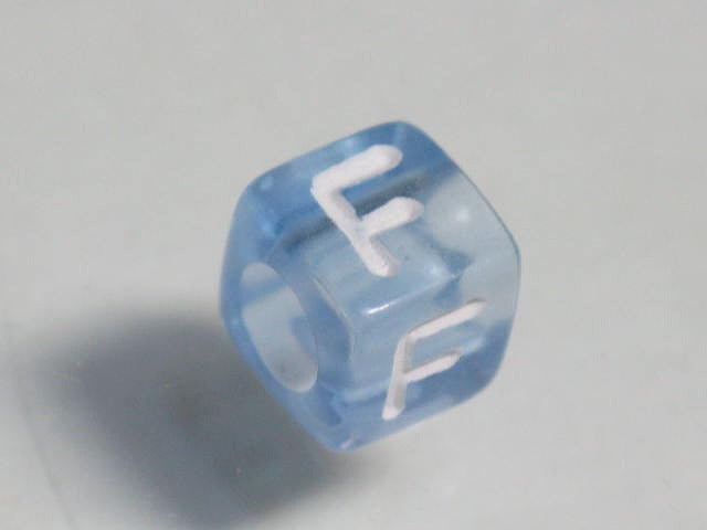 TOKO-BEADS P001-1-F Alphabet (F) 6mm P001-1-F アルファベット（F） 6mm Asian bead & African bead  Handmade,Lampeork,bead,asia,india,ethnic,parts,accessory,beads とんぼ玉,ビーズ,トンボ玉,アジア,インド,エスニック,手作り,パーツ,アクセサリー