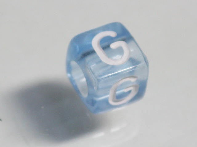 TOKO-BEADS P001-1-G Alphabet (G) 6mm P001-1-G アルファベット（G） 6mm Asian bead & African bead  Handmade,Lampeork,bead,asia,india,ethnic,parts,accessory,beads とんぼ玉,ビーズ,トンボ玉,アジア,インド,エスニック,手作り,パーツ,アクセサリー