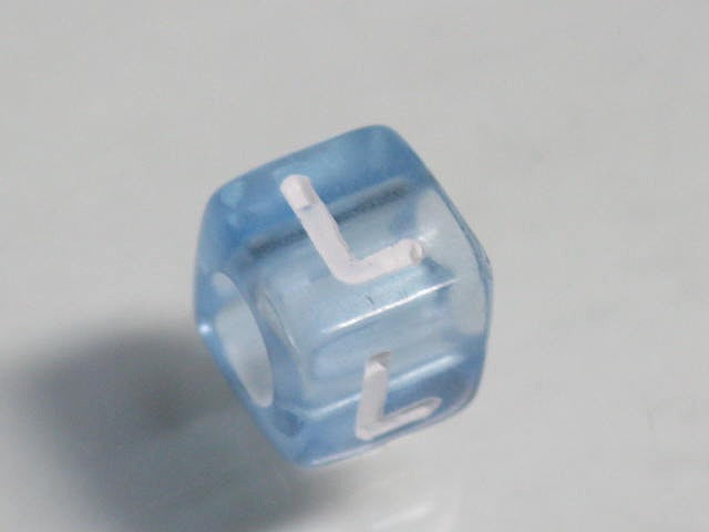 TOKO-BEADS P001-1-L Alphabet (L) 6mm P001-1-L アルファベット（L） 6mm Asian bead & African bead  Handmade,Lampeork,bead,asia,india,ethnic,parts,accessory,beads とんぼ玉,ビーズ,トンボ玉,アジア,インド,エスニック,手作り,パーツ,アクセサリー