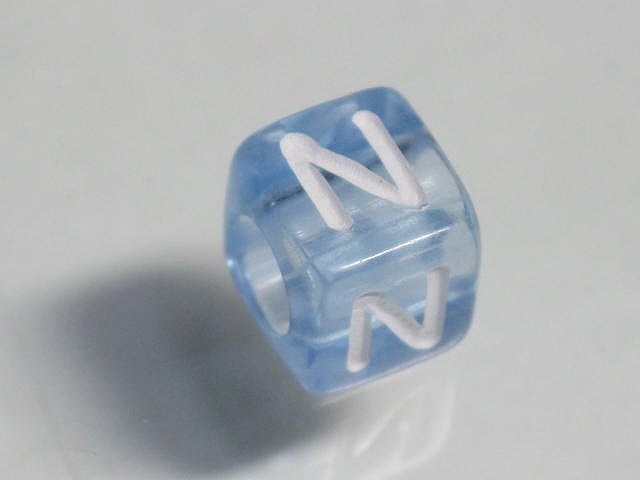 TOKO-BEADS P001-1-N Alphabet (N) 6mm P001-1-N アルファベット（N） 6mm Asian bead & African bead  Handmade,Lampeork,bead,asia,india,ethnic,parts,accessory,beads とんぼ玉,ビーズ,トンボ玉,アジア,インド,エスニック,手作り,パーツ,アクセサリー