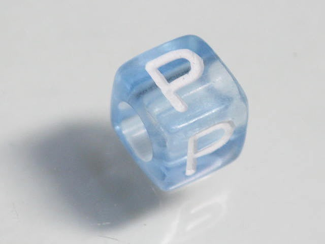TOKO-BEADS P001-1-P Alphabet (P) 6mm P001-1-P アルファベット（P） 6mm Asian bead & African bead  Handmade,Lampeork,bead,asia,india,ethnic,parts,accessory,beads とんぼ玉,ビーズ,トンボ玉,アジア,インド,エスニック,手作り,パーツ,アクセサリー
