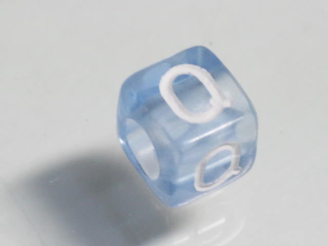 TOKO-BEADS P001-1-Q Alphabet (Q) 6mm P001-1-Q アルファベット（Q） 6mm Asian bead & African bead  Handmade,Lampeork,bead,asia,india,ethnic,parts,accessory,beads とんぼ玉,ビーズ,トンボ玉,アジア,インド,エスニック,手作り,パーツ,アクセサリー