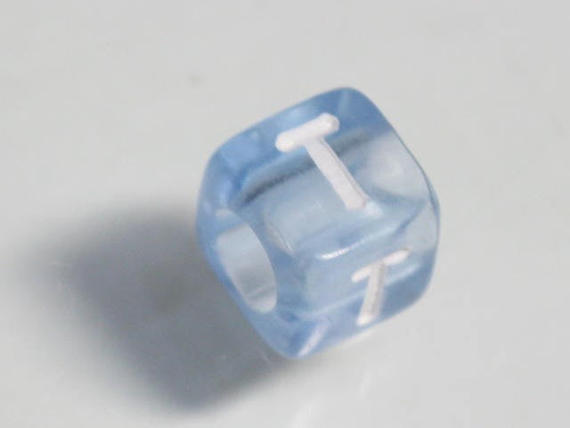 TOKO-BEADS P001-1-T Alphabet (T) 6mm P001-1-T アルファベット（T） 6mm Asian bead & African bead  Handmade,Lampeork,bead,asia,india,ethnic,parts,accessory,beads とんぼ玉,ビーズ,トンボ玉,アジア,インド,エスニック,手作り,パーツ,アクセサリー