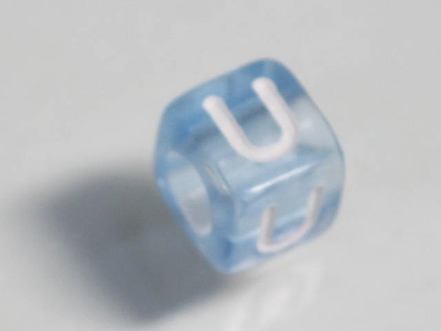 TOKO-BEADS P001-1-U Alphabet (U) 6mm P001-1-U アルファベット（U） 6mm Asian bead & African bead  Handmade,Lampeork,bead,asia,india,ethnic,parts,accessory,beads とんぼ玉,ビーズ,トンボ玉,アジア,インド,エスニック,手作り,パーツ,アクセサリー