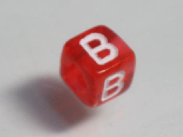 TOKO-BEADS P001-2-B Alphabet (B) 6mm P001-2-B アルファベット（B） 6mm Asian bead & African bead  Handmade,Lampeork,bead,asia,india,ethnic,parts,accessory,beads とんぼ玉,ビーズ,トンボ玉,アジア,インド,エスニック,手作り,パーツ,アクセサリー