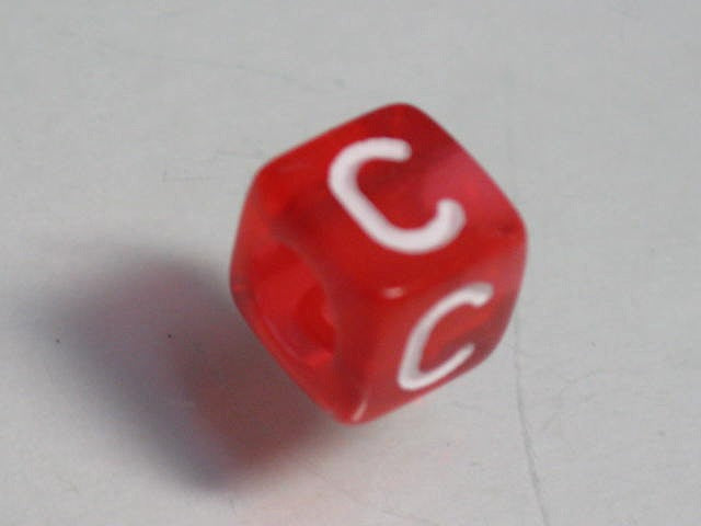 TOKO-BEADS P001-2-C Alphabet (C) 6mm P001-2-C アルファベット（C） 6mm Asian bead & African bead  Handmade,Lampeork,bead,asia,india,ethnic,parts,accessory,beads とんぼ玉,ビーズ,トンボ玉,アジア,インド,エスニック,手作り,パーツ,アクセサリー