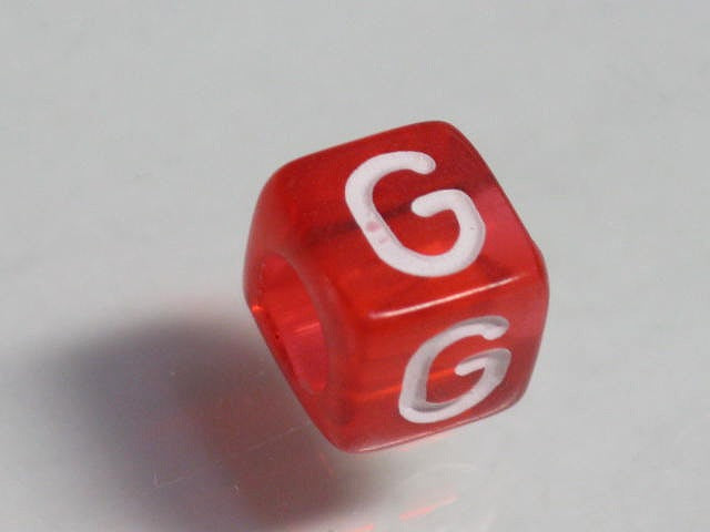 TOKO-BEADS P001-2-G Alphabet (G) 6mm P001-2-G アルファベット（G） 6mm Asian bead & African bead  Handmade,Lampeork,bead,asia,india,ethnic,parts,accessory,beads とんぼ玉,ビーズ,トンボ玉,アジア,インド,エスニック,手作り,パーツ,アクセサリー