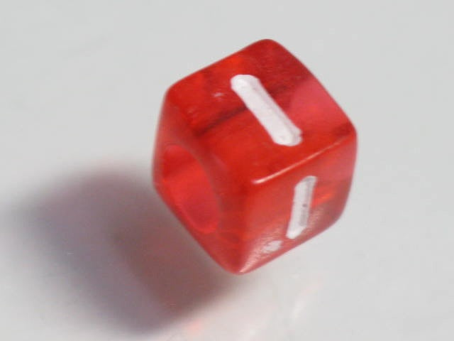 TOKO-BEADS P001-2-I Alphabet (I) 6mm P001-2-I アルファベット（I） 6mm Asian bead & African bead  Handmade,Lampeork,bead,asia,india,ethnic,parts,accessory,beads とんぼ玉,ビーズ,トンボ玉,アジア,インド,エスニック,手作り,パーツ,アクセサリー