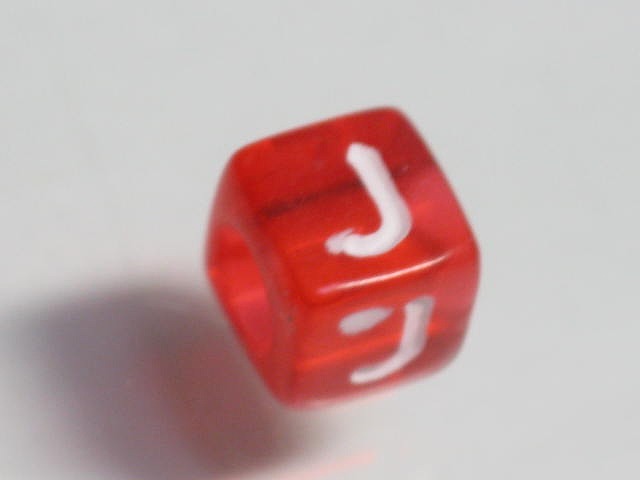 TOKO-BEADS P001-2-J Alphabet (J) 6mm P001-2-J アルファベット（J） 6mm Asian bead & African bead  Handmade,Lampeork,bead,asia,india,ethnic,parts,accessory,beads とんぼ玉,ビーズ,トンボ玉,アジア,インド,エスニック,手作り,パーツ,アクセサリー