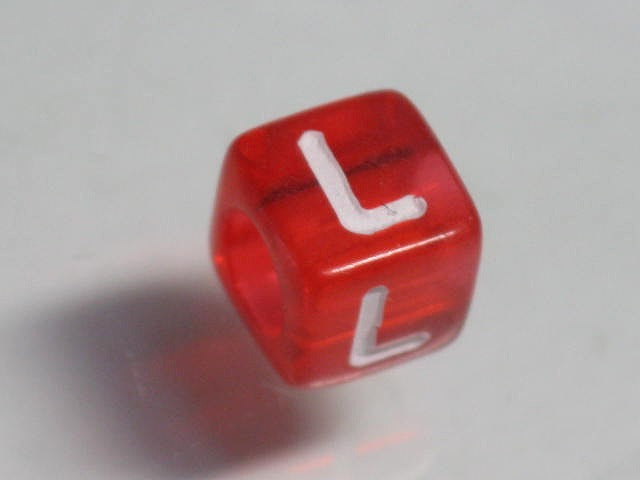TOKO-BEADS P001-2-L Alphabet (L) 6mm P001-2-L アルファベット（L） 6mm Asian bead & African bead  Handmade,Lampeork,bead,asia,india,ethnic,parts,accessory,beads とんぼ玉,ビーズ,トンボ玉,アジア,インド,エスニック,手作り,パーツ,アクセサリー