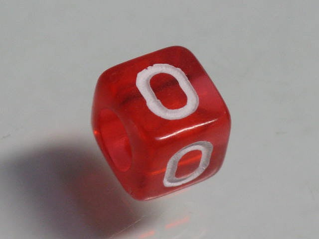TOKO-BEADS P001-2-O Alphabet (O) 6mm P001-2-O アルファベット（O） 6mm Asian bead & African bead  Handmade,Lampeork,bead,asia,india,ethnic,parts,accessory,beads とんぼ玉,ビーズ,トンボ玉,アジア,インド,エスニック,手作り,パーツ,アクセサリー