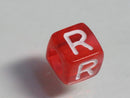 TOKO-BEADS P001-2-R Alphabet (R) 6mm P001-2-R アルファベット（R） 6mm Asian bead & African bead  Handmade,Lampeork,bead,asia,india,ethnic,parts,accessory,beads とんぼ玉,ビーズ,トンボ玉,アジア,インド,エスニック,手作り,パーツ,アクセサリー