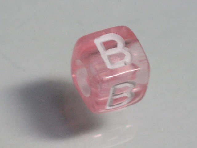 TOKO-BEADS P001-3-B Alphabet (B) 6mm P001-3-B アルファベット（B） 6mm Asian bead & African bead  Handmade,Lampeork,bead,asia,india,ethnic,parts,accessory,beads とんぼ玉,ビーズ,トンボ玉,アジア,インド,エスニック,手作り,パーツ,アクセサリー