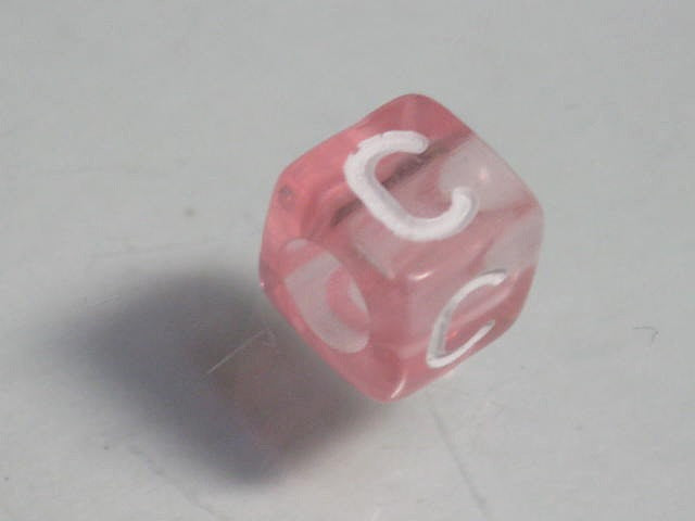 TOKO-BEADS P001-3-C Alphabet (C) 6mm P001-3-C アルファベット（C） 6mm Asian bead & African bead  Handmade,Lampeork,bead,asia,india,ethnic,parts,accessory,beads とんぼ玉,ビーズ,トンボ玉,アジア,インド,エスニック,手作り,パーツ,アクセサリー