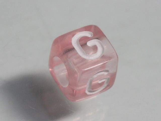 TOKO-BEADS P001-3-G Alphabet (G) 6mm P001-3-G アルファベット（G） 6mm Asian bead & African bead  Handmade,Lampeork,bead,asia,india,ethnic,parts,accessory,beads とんぼ玉,ビーズ,トンボ玉,アジア,インド,エスニック,手作り,パーツ,アクセサリー