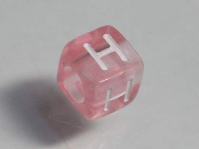 TOKO-BEADS P001-3-H Alphabet (H) 6mm P001-3-H アルファベット（H） 6mm Asian bead & African bead  Handmade,Lampeork,bead,asia,india,ethnic,parts,accessory,beads とんぼ玉,ビーズ,トンボ玉,アジア,インド,エスニック,手作り,パーツ,アクセサリー