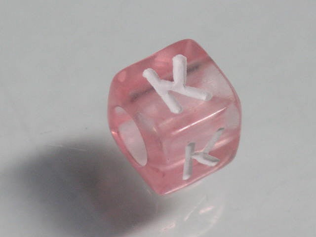 TOKO-BEADS P001-3-K Alphabet (K) 6mm P001-3-K アルファベット（K） 6mm Asian bead & African bead  Handmade,Lampeork,bead,asia,india,ethnic,parts,accessory,beads とんぼ玉,ビーズ,トンボ玉,アジア,インド,エスニック,手作り,パーツ,アクセサリー