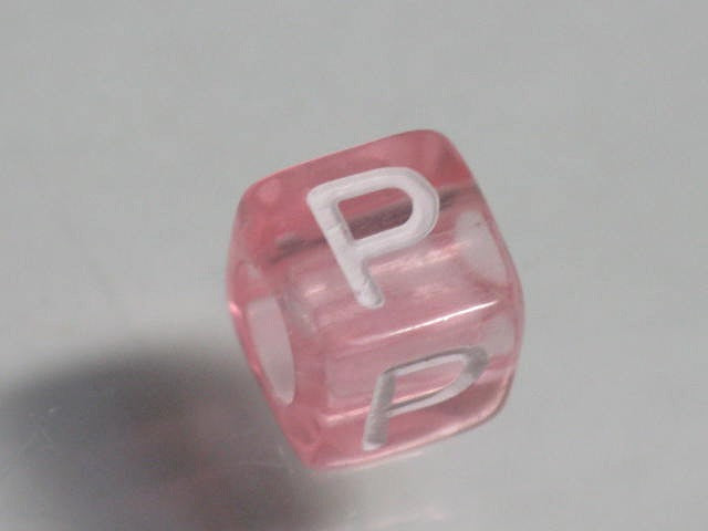 TOKO-BEADS P001-3-P Alphabet (P) 6mm P001-3-P アルファベット（P） 6mm Asian bead & African bead  Handmade,Lampeork,bead,asia,india,ethnic,parts,accessory,beads とんぼ玉,ビーズ,トンボ玉,アジア,インド,エスニック,手作り,パーツ,アクセサリー
