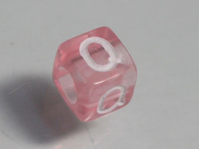 TOKO-BEADS P001-3-Q Alphabet (Q) 6mm P001-3-Q アルファベット（Q） 6mm Asian bead & African bead  Handmade,Lampeork,bead,asia,india,ethnic,parts,accessory,beads とんぼ玉,ビーズ,トンボ玉,アジア,インド,エスニック,手作り,パーツ,アクセサリー