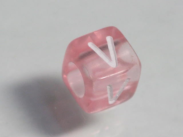 TOKO-BEADS P001-3-V Alphabet (V) 6mm P001-3-V アルファベット（V） 6mm Asian bead & African bead  Handmade,Lampeork,bead,asia,india,ethnic,parts,accessory,beads とんぼ玉,ビーズ,トンボ玉,アジア,インド,エスニック,手作り,パーツ,アクセサリー
