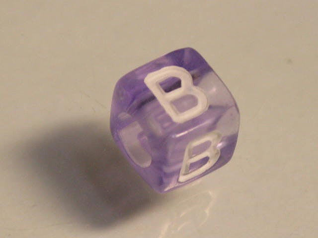 TOKO-BEADS P001-4-B Alphabet (B) 6mm P001-4-B アルファベット（B） 6mm Asian bead & African bead  Handmade,Lampeork,bead,asia,india,ethnic,parts,accessory,beads とんぼ玉,ビーズ,トンボ玉,アジア,インド,エスニック,手作り,パーツ,アクセサリー