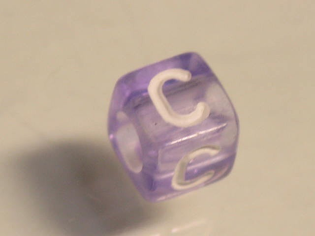 TOKO-BEADS P001-4-C Alphabet (C) 6mm P001-4-C アルファベット（C） 6mm Asian bead & African bead  Handmade,Lampeork,bead,asia,india,ethnic,parts,accessory,beads とんぼ玉,ビーズ,トンボ玉,アジア,インド,エスニック,手作り,パーツ,アクセサリー