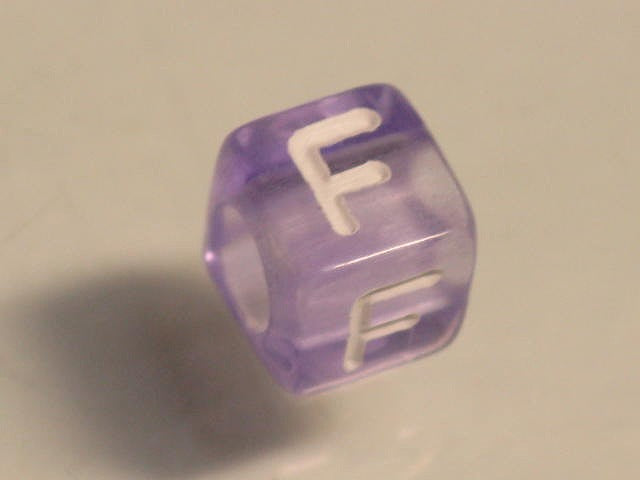 TOKO-BEADS P001-4-F Alphabet (F) 6mm P001-4-F アルファベット（F） 6mm Asian bead & African bead  Handmade,Lampeork,bead,asia,india,ethnic,parts,accessory,beads とんぼ玉,ビーズ,トンボ玉,アジア,インド,エスニック,手作り,パーツ,アクセサリー