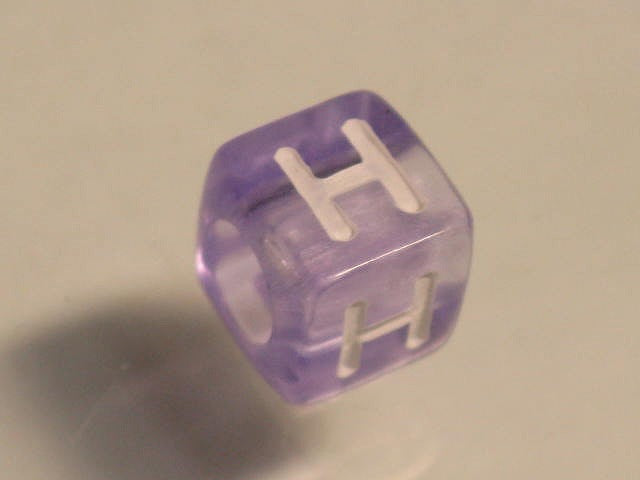 TOKO-BEADS P001-4-H Alphabet (H) 6mm P001-4-H アルファベット（H） 6mm Asian bead & African bead  Handmade,Lampeork,bead,asia,india,ethnic,parts,accessory,beads とんぼ玉,ビーズ,トンボ玉,アジア,インド,エスニック,手作り,パーツ,アクセサリー