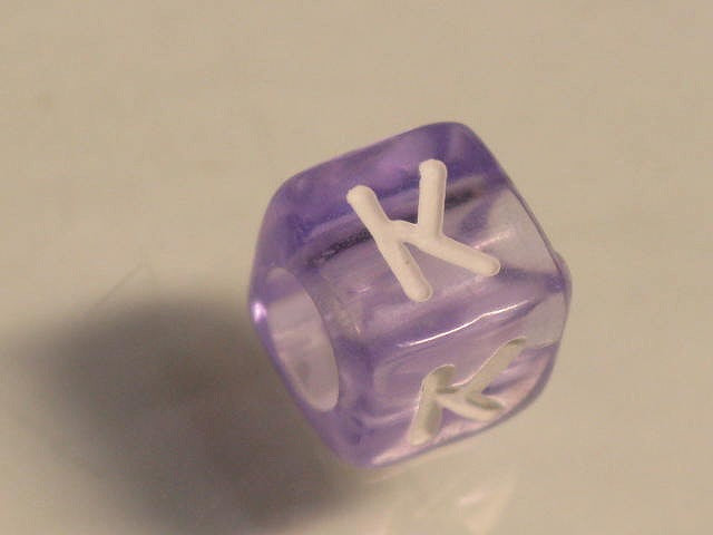 TOKO-BEADS P001-4-K Alphabet (K) 6mm P001-4-K アルファベット（K） 6mm Asian bead & African bead  Handmade,Lampeork,bead,asia,india,ethnic,parts,accessory,beads とんぼ玉,ビーズ,トンボ玉,アジア,インド,エスニック,手作り,パーツ,アクセサリー