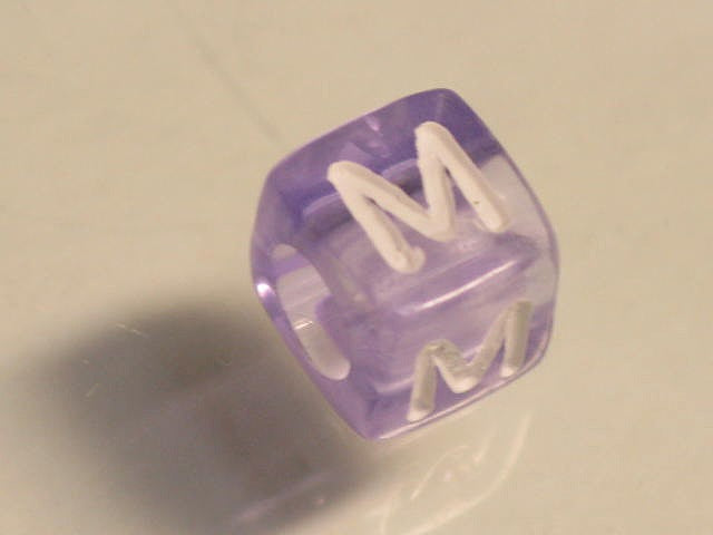 TOKO-BEADS P001-4-M Alphabet (M) 6mm P001-4-M アルファベット（M） 6mm Asian bead & African bead  Handmade,Lampeork,bead,asia,india,ethnic,parts,accessory,beads とんぼ玉,ビーズ,トンボ玉,アジア,インド,エスニック,手作り,パーツ,アクセサリー