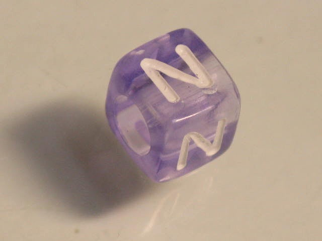 TOKO-BEADS P001-4-N Alphabet (N) 6mm P001-4-N アルファベット（N） 6mm Asian bead & African bead  Handmade,Lampeork,bead,asia,india,ethnic,parts,accessory,beads とんぼ玉,ビーズ,トンボ玉,アジア,インド,エスニック,手作り,パーツ,アクセサリー