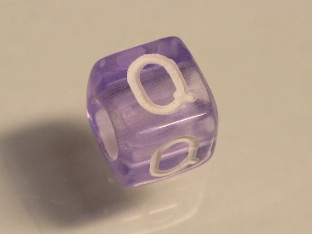 TOKO-BEADS P001-4-Q Alphabet (Q) 6mm P001-4-Q アルファベット（Q） 6mm Asian bead & African bead  Handmade,Lampeork,bead,asia,india,ethnic,parts,accessory,beads とんぼ玉,ビーズ,トンボ玉,アジア,インド,エスニック,手作り,パーツ,アクセサリー