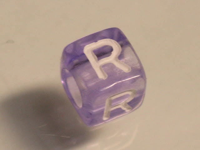 TOKO-BEADS P001-4-R Alphabet (R) 6mm P001-4-R アルファベット（R） 6mm Asian bead & African bead  Handmade,Lampeork,bead,asia,india,ethnic,parts,accessory,beads とんぼ玉,ビーズ,トンボ玉,アジア,インド,エスニック,手作り,パーツ,アクセサリー