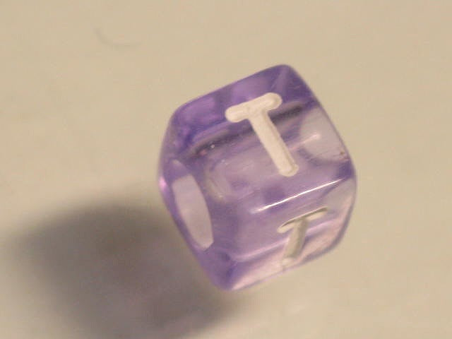 TOKO-BEADS P001-4-T Alphabet (T) 6mm P001-4-T アルファベット（T） 6mm Asian bead & African bead  Handmade,Lampeork,bead,asia,india,ethnic,parts,accessory,beads とんぼ玉,ビーズ,トンボ玉,アジア,インド,エスニック,手作り,パーツ,アクセサリー