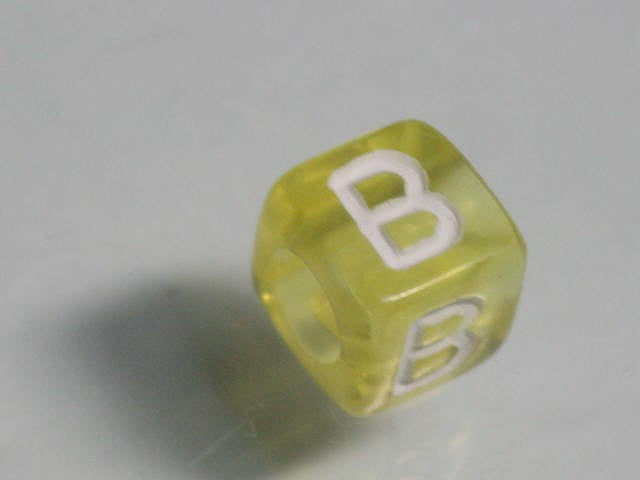TOKO-BEADS P001-5-B Alphabet (B) 6mm P001-5-B アルファベット（B） 6mm Asian bead & African bead  Handmade,Lampeork,bead,asia,india,ethnic,parts,accessory,beads とんぼ玉,ビーズ,トンボ玉,アジア,インド,エスニック,手作り,パーツ,アクセサリー
