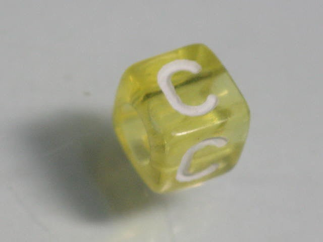 TOKO-BEADS P001-5-C Alphabet (C) 6mm P001-5-C アルファベット（C） 6mm Asian bead & African bead  Handmade,Lampeork,bead,asia,india,ethnic,parts,accessory,beads とんぼ玉,ビーズ,トンボ玉,アジア,インド,エスニック,手作り,パーツ,アクセサリー